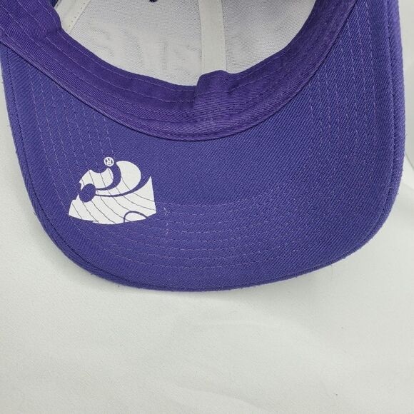 VINTAGE NIKE KSTATE KANSAS WILDCATS PURPLE WHITE ADJUSTABLE STRAP BASEBALL HAT - Picture 9 of 10